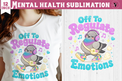 Mental Health Sublimation Bundle | Funny Self Care cliparts Product Image 16