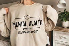 Mental Health Matters SVG, Positive SVG, Motivational SVG Product Image 2