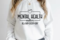 Mental Health Matters SVG, Positive SVG, Motivational SVG Product Image 1