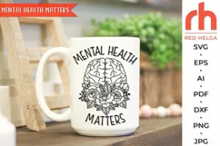 mental health matters svg, floral brain svg, flower brain svg, blooming brain svg, half brain svg, mental health brain svg, mind plants svg, mind health svg, mental Illness svg, botanical brain svg, human brain svg, alzheimer svg, depression svg