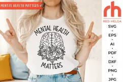 mental health matters svg, floral brain svg, flower brain svg, blooming brain svg, half brain svg, mental health brain svg, mind plants svg, mind health svg, mental Illness svg, botanical brain svg, human brain svg, alzheimer svg, depression svg