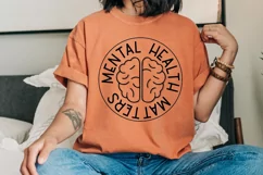 Mental Health Matters SVG, Mental Health SVG Design Product Image 1