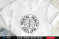 Mental Health Matters SVG, Mental Health SVG Design Product Image 3