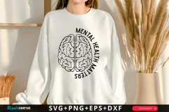 Mental Health Matters SVG, Mental Health SVG Design Product Image 1