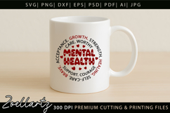 Mental Health SVG Social Anxiety Inspirational T-shirt Mug Product Image 3