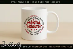 Mental Health SVG Social Anxiety Inspirational T-shirt Mug Product Image 3