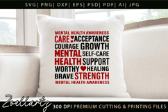 Mental Health Subway Art SVG Social Anxiety T-shirt Mug Product Image 2