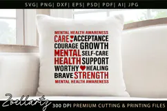 Mental Health Subway Art SVG Social Anxiety T-shirt Mug Product Image 2