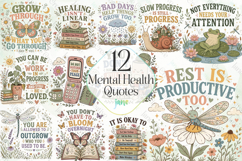 Mental Health Quotes Bundle Clipart Product Image 1