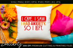 Sarcastic Mental Health SVG Funny Anxiety T-shirt Mug Design Product Image 7