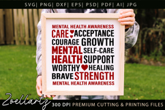 Mental Health Subway Art SVG Social Anxiety T-shirt Mug Product Image 1