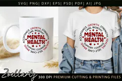 Mental Health SVG Social Anxiety Inspirational T-shirt Mug Product Image 6