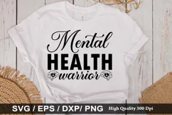 Mental Health SVG Design - Mental Health T-shirt Design Product Image 5