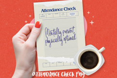 Funny Attendance Check PNG BUNDLE, Sublimation PNG. Product Image 11