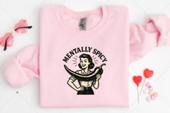 Mentally Spicy PNG,Funny Humor PNG,Sarcasm PNG Design Product Image 4
