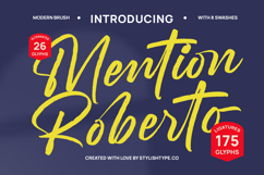 Mention Roberto - Modern Brush Font Product Image 1