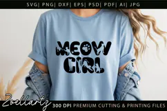 Cat SVG Pet Lover SVG Cat Quotes SVG Meow Paw Prints SVG Product Image 5