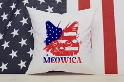 Meowica SVG, Funny SVG, Cat SVG, Cat Lover,Patriotic Cat SVG Product Image 3