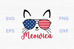 Meowica Sunglasses Cat SVG Product Image 1