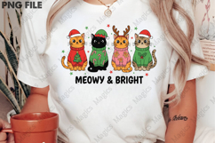 Meowy Christmas Cat Sublimation Png Product Image 2