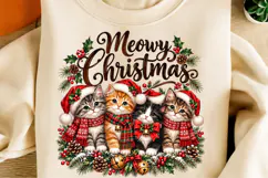 Meowy Christmas PNG | Cute Christmas Cats & Kittens Png Product Image 2