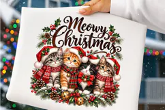Meowy Christmas PNG | Cute Christmas Cats & Kittens Png Product Image 3