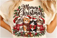 Meowy Christmas PNG | Cute Christmas Cats & Kittens Png Product Image 4