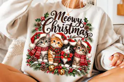 Meowy Christmas PNG | Cute Christmas Cats & Kittens Png Product Image 5