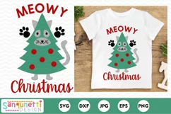 Meowy Christmas on a shirt
