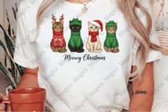 Meowy Christmas Png, Christmas Cat Png Product Image 2