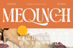 Mequnch - Modern Serif Display Font Product Image 1