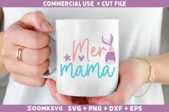 Mer Mama SVG | Mermaid SVG | Mermaid Quotes SVG Product Image 2