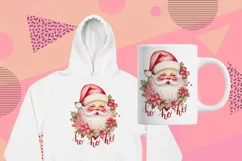 Red Santa Claus Sublimation PNG for Shirts Product Image 7