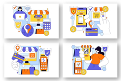 10 Merchant Services Vector Illustration Product Image 2