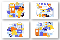 10 Merchant Services Vector Illustration Product Image 3