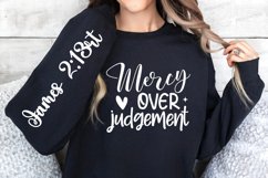 Mercy Over Judgement Sleeve SVG, Christian SVG Design Product Image 2