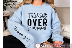 Mercy triumphs over judgment Sleeve SVG Design Product Image 3