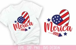 Merica SVG - 4th of July SVG Design Product Image 1