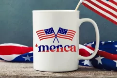 'Merica SVG Design,Patriotic 4th of July SVG,Liberty SVG Product Image 4
