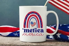 ‘merica SVG,USA Pride SVG,Fourth of July Party Decor Product Image 3