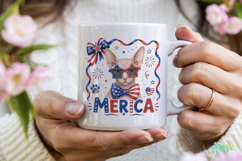 Merica 4th of July Cat Clipart Product Image 3