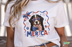 Merica 4th of July Dog Clipart Product Image 2