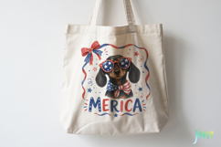 Merica 4th of July Dog Clipart Product Image 4