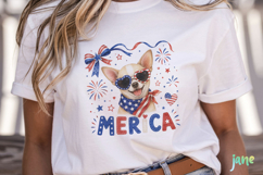Merica 4th of July Dog Clipart Product Image 2
