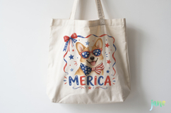 Merica 4th of July Dog Clipart Product Image 4