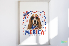 Merica 4th of July Frame Clipart Product Image 3