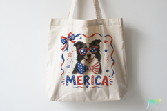 Merica 4th of July Dog Clipart Product Image 4