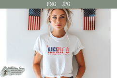 &#039;MERICA Distressed Sublimation Design | PNG &amp; JPG Patriotic Product Image 1