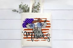 America Sublimation | USA Heifer Print | American Flag Product Image 2
