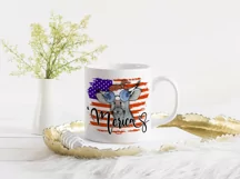 America Sublimation | USA Heifer Print | American Flag Product Image 3
